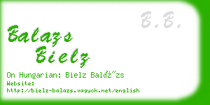 balazs bielz business card